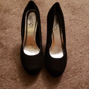 Faux Suede Pumps